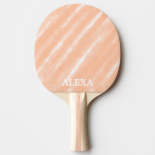 Abstrakt Peach Fuzz Wasserfarbe Modern Minimalisti Tischtennis Schläger