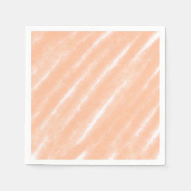 Abstrakt Peach Fuzz Wasserfarbe Moderne Minimalist Serviette (Vorderseite)