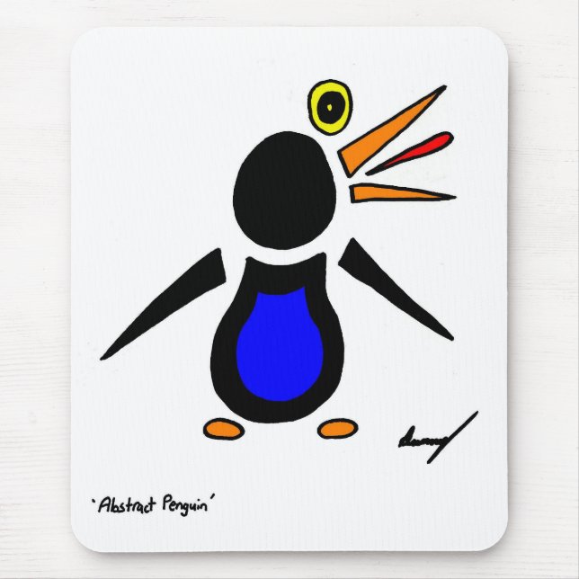 Abstrakt Penguin Mousepad (Vorne)