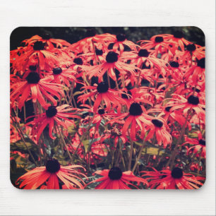 Abstrakt Pink Black Mit Augen Susan Blume Art Mousepad