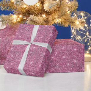 Abstrakt Pink Sparkor Glitzer Weihnachten Geschenkpapier