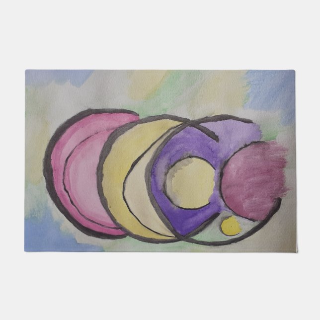 Abstrakt Planets Art Door Mat Fußmatte (Vorderseite)
