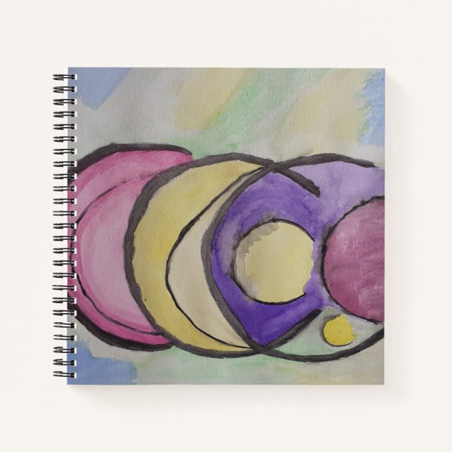 Abstrakt Planets SpiralNotebook Notizbuch (Vorderseite)