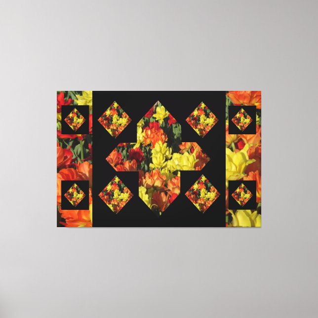 Abstrakt Plus Leinwand der Unterschrift Carnation  (Vorderseite)