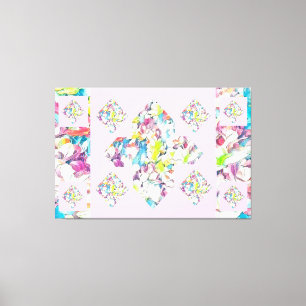 Abstrakt Plus Zeichenkunst (Floating) Leinwanddruck