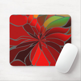 Abstrakt Poinsettia Mousepad