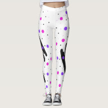 Abstrakt Polka Dot Leggings