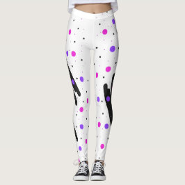 Abstrakt Polka Dot Leggings