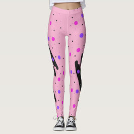 Abstrakt Polka Dot Leggings