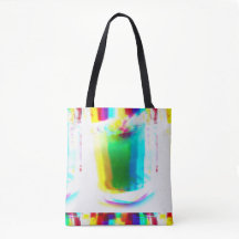 Abstrakt Popart primäre Rainbow Drinks Tasche