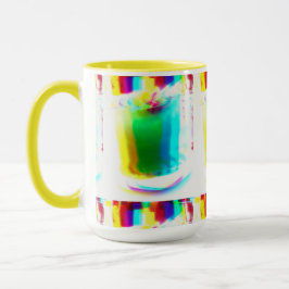 Abstrakt Popart primäre Rainbow Drinks Tasse
