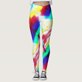 Abstrakt Popart primäre Rainbow-Leggings Leggings