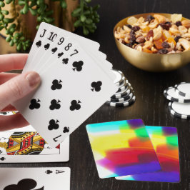Abstrakt Popart primäre Rainbow-Spielkarten Spielkarten