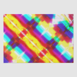 Abstrakt Popart Primäres Rainbow-Gewebe Seidenpapier