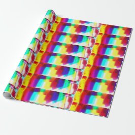 Abstrakt Popart Primäres Rainbow-Wrapping-Papier Geschenkpapier
