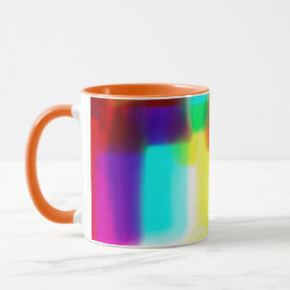 Abstrakt Popart Primary Rainbow Classic Tasse, 11  Tasse