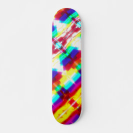 Abstrakt Popart Primary Rainbow Skateboard