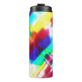 Abstrakt Popart Primary Rainbow Therbler Tumbler Thermosbecher