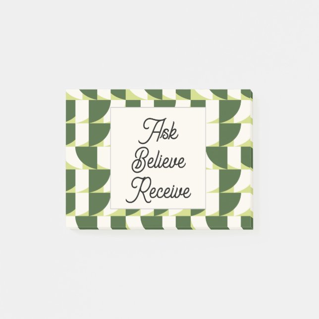 Abstrakt Post-it Klebezettel (Vorderseite)