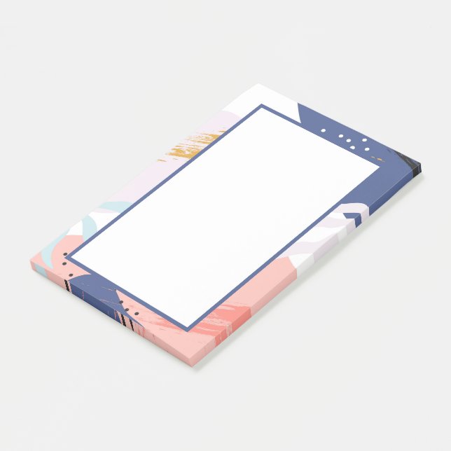 Abstrakt Post-it Klebezettel (angewinkelt)