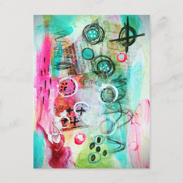 Abstrakt Postkarte (Vorderseite)