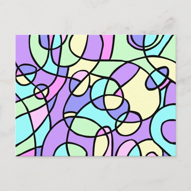 Abstrakt Postkarte (Vorderseite)