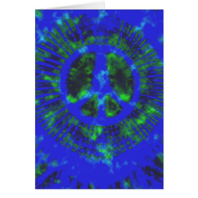 Abstrakt Psychedelic Krawatte Dye Peace Sign (Vorne)