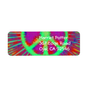 Abstrakt Psychedelic Krawatte Dye Peace Sign