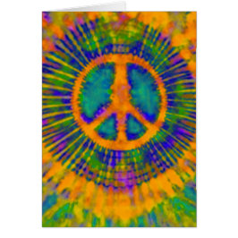 Abstrakt Psychedelic Krawatte Dye Peace Sign