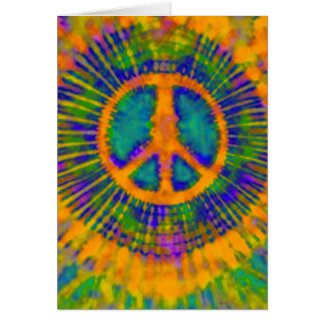 Abstrakt Psychedelic Krawatte Dye Peace Sign