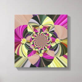 Abstrakt Psychedelische Blume Leinwanddruck