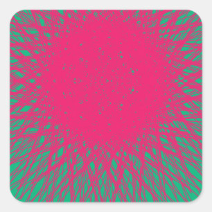 abstrakt quadratischer aufkleber