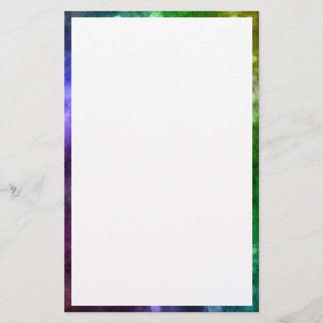 Abstrakt Rainbow Bokeh Briefpapier (Vorderseite)