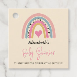 Abstrakt Rainbow Girl Baby Showroom - Vielen Dank Geschenkanhänger