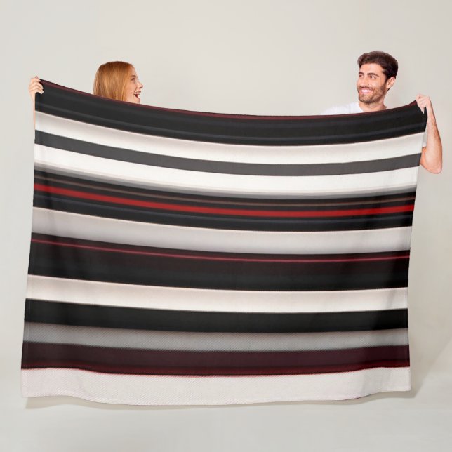 Abstrakt Red Black Lines TrendCollection Fleecedecke (Beispiel)