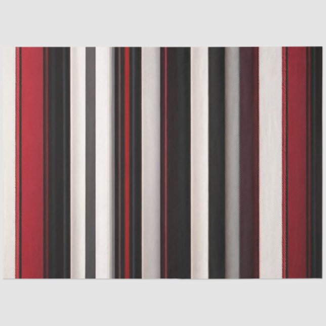 Abstrakt Red Black Lines TrendCollection Seidenpapier (Vorderseite)