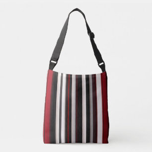 Abstrakt Red Black Lines TrendCollection Tragetaschen Mit Langen Trägern