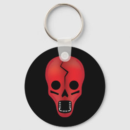 Abstrakt Red Skull Schlüsselanhänger