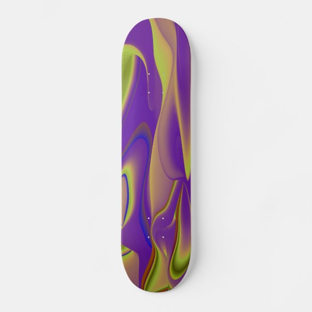 Abstrakt Regenbogen Skateboard (Vorderseite)