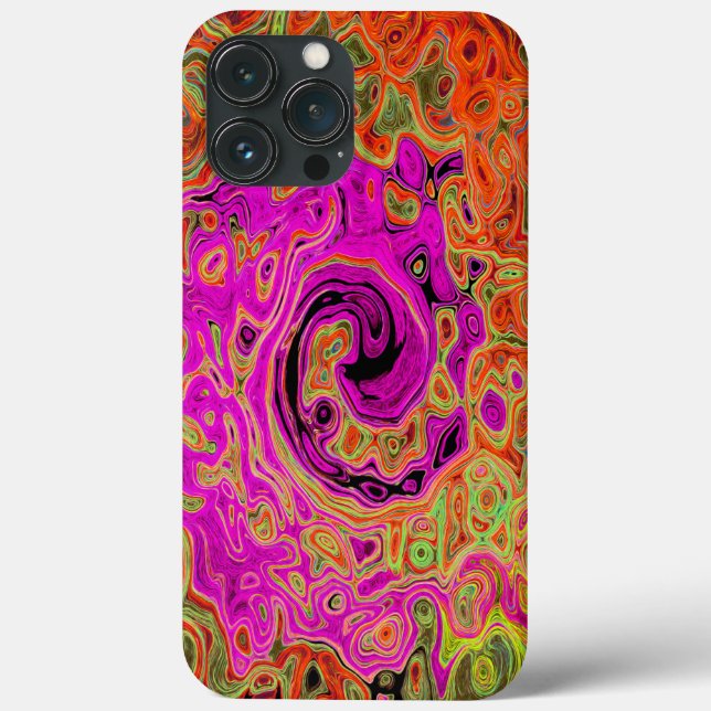 Abstrakt Retro Liquid Swirl Case-Mate iPhone Hülle (Rückseite)