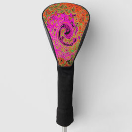 Abstrakt Retro Liquid Swirl Golf Headcover