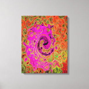 Abstrakt Retro Liquid Swirl Leinwanddruck
