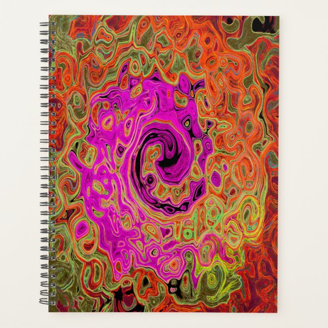 Abstrakt Retro Liquid Swirl Planer (Vorderseite)