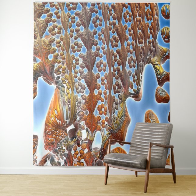 Abstrakt Rock Pool Tapestry Wandteppich (Beispiel)