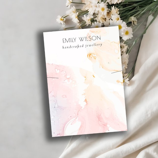 Abstrakt rosa blaue Aquarellfarben-Netzklammer-Anz Visitenkarte (Von Creator hochgeladen)