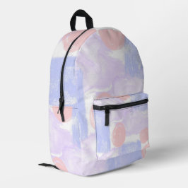 Abstrakt rosa Blaues Lila Muster Bedruckter Rucksack