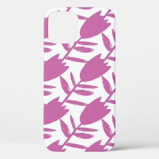 Abstrakt rosa Bluebell-Blume nahtlos auf Case-Mate iPhone Hülle
