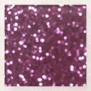 Abstrakt rosa, Bokeh-Lichter unscharf. Glasuntersetzer