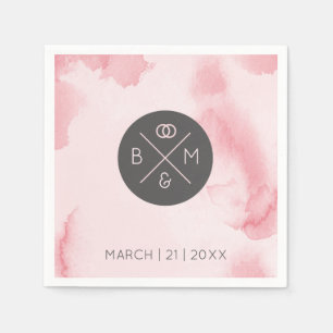 Abstrakt rosa Farbe Napkins Serviette