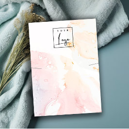 Abstrakt-rosa-farbene Verkleidung des Logos Visitenkarte